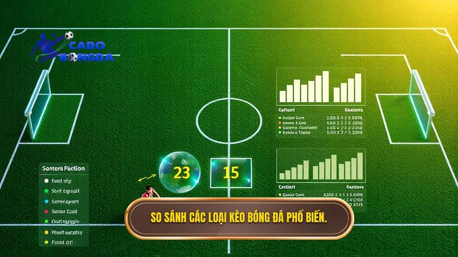 So sánh các loại kèo bóng đá phổ biến.