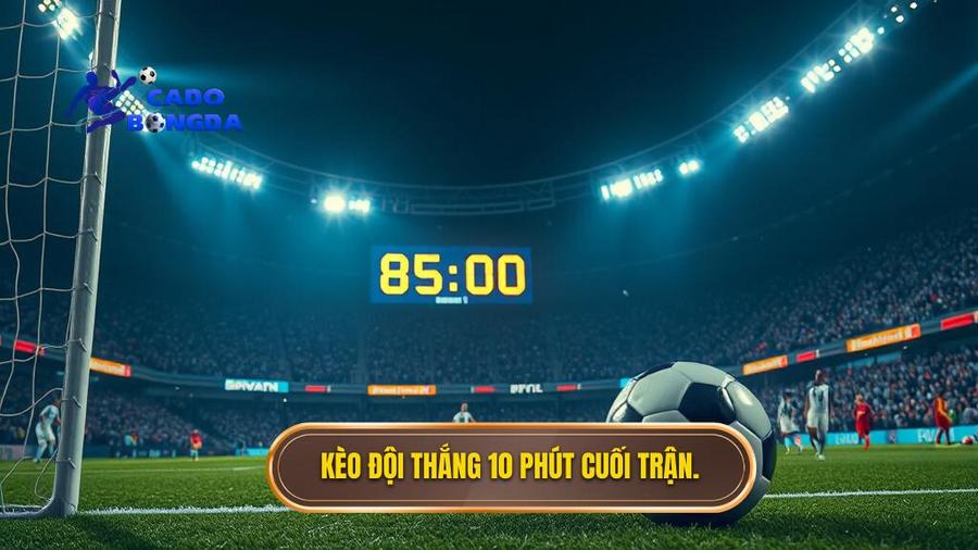 1. Kèo đội thắng 10 phút cuối trận.