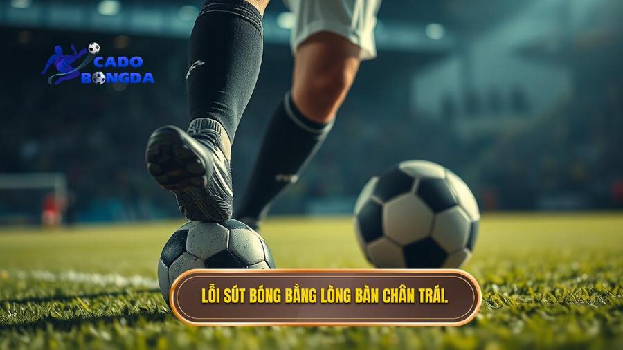 3. Lỗi sút bóng bằng lòng bàn chân trái.