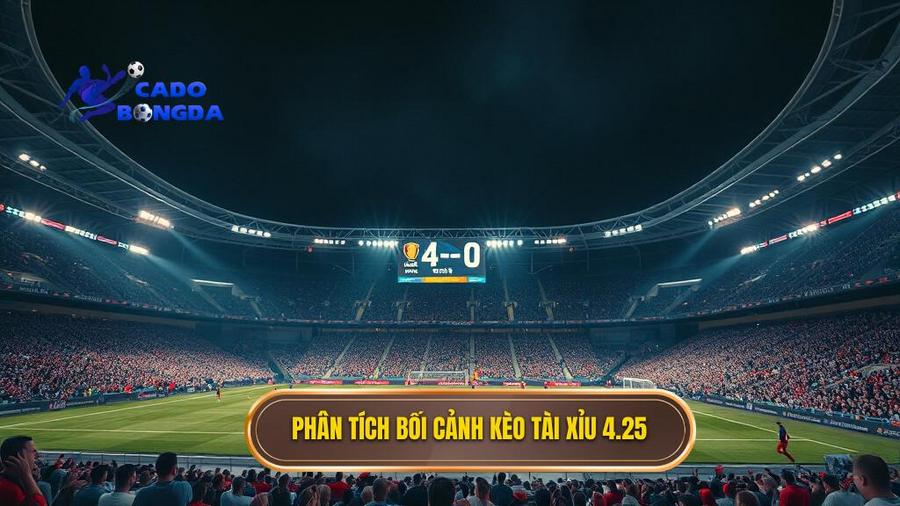 3. Phân tích bối cảnh kèo tài xỉu 4.25