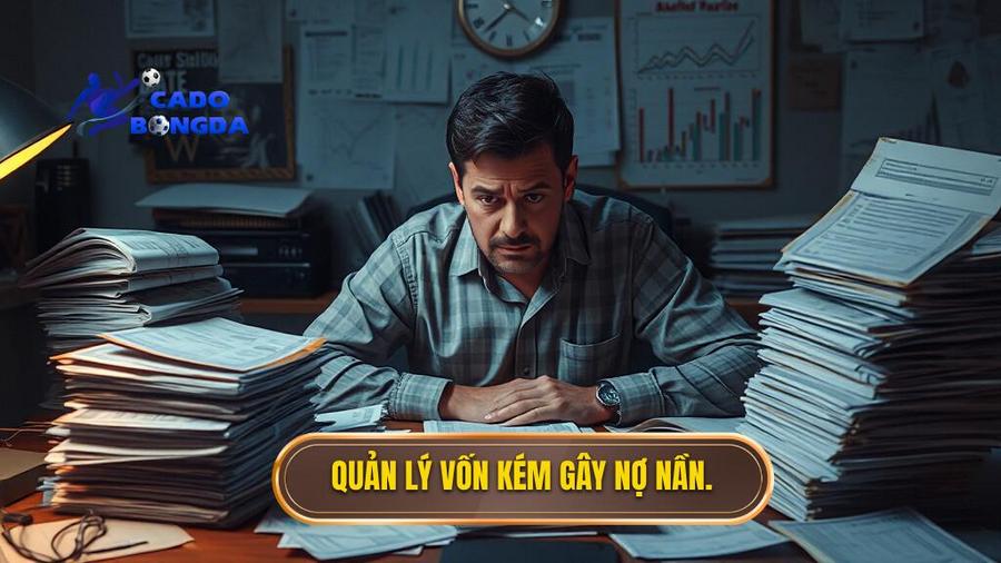 Quản lý vốn kém gây nợ nần.